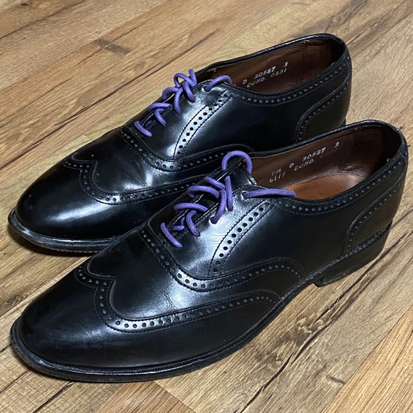 Allen Edmonds Other - Allen Edmonds Marlow Mens Black Leather Wingtip Oxford Shoes Size 7.5 D